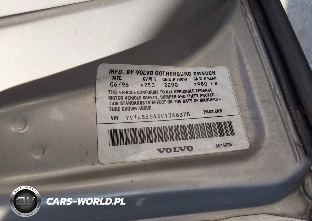 1997 Volvo 850 Glt VIN:YV1LS564XV1366378 - 9