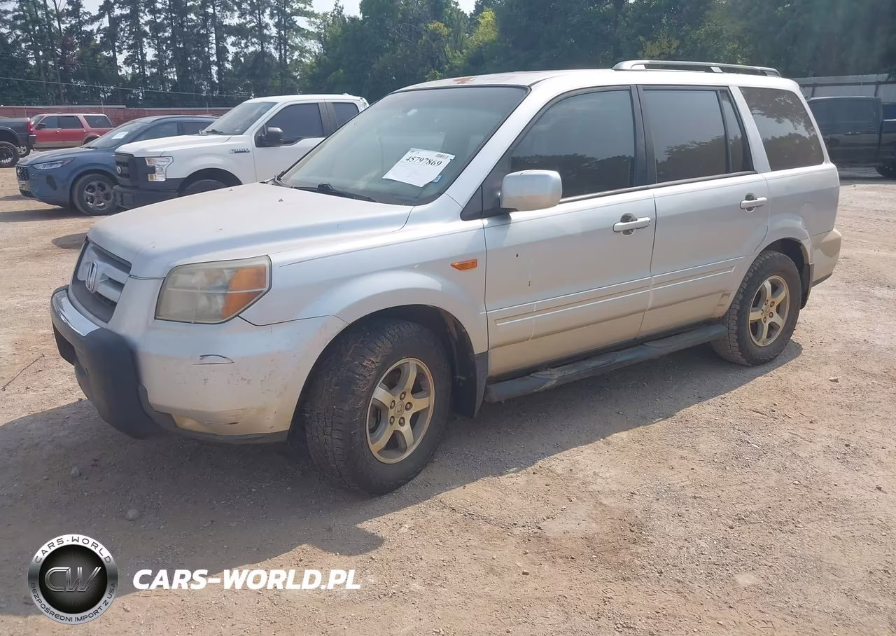 2007 Honda Pilot Ex-L VIN:5FNYF28677B022580 - 2