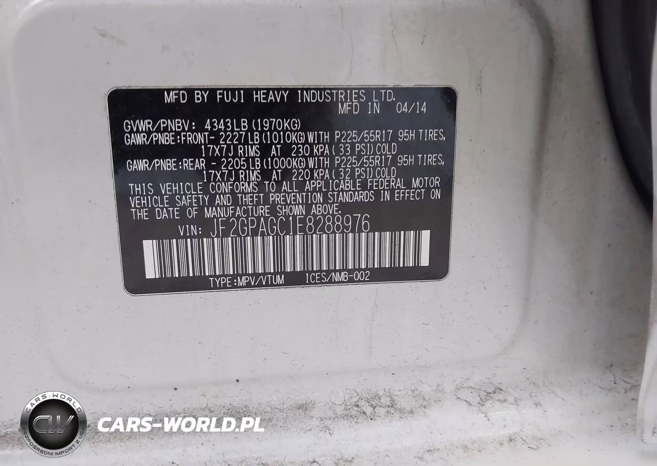 2014 Subaru Xv Crosstrek 2.0I Limited VIN:JF2GPAGC1E8288976 - 9