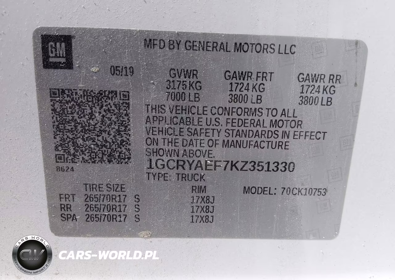 2019 Chevrolet Silverado 1500 Work Truck VIN:1GCRYAEF7KZ351330 - 9