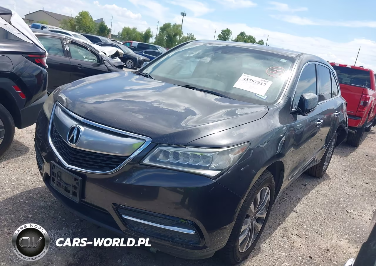 2014 Acura Mdx Technology Package VIN:5FRYD3H49EB012171 - 2