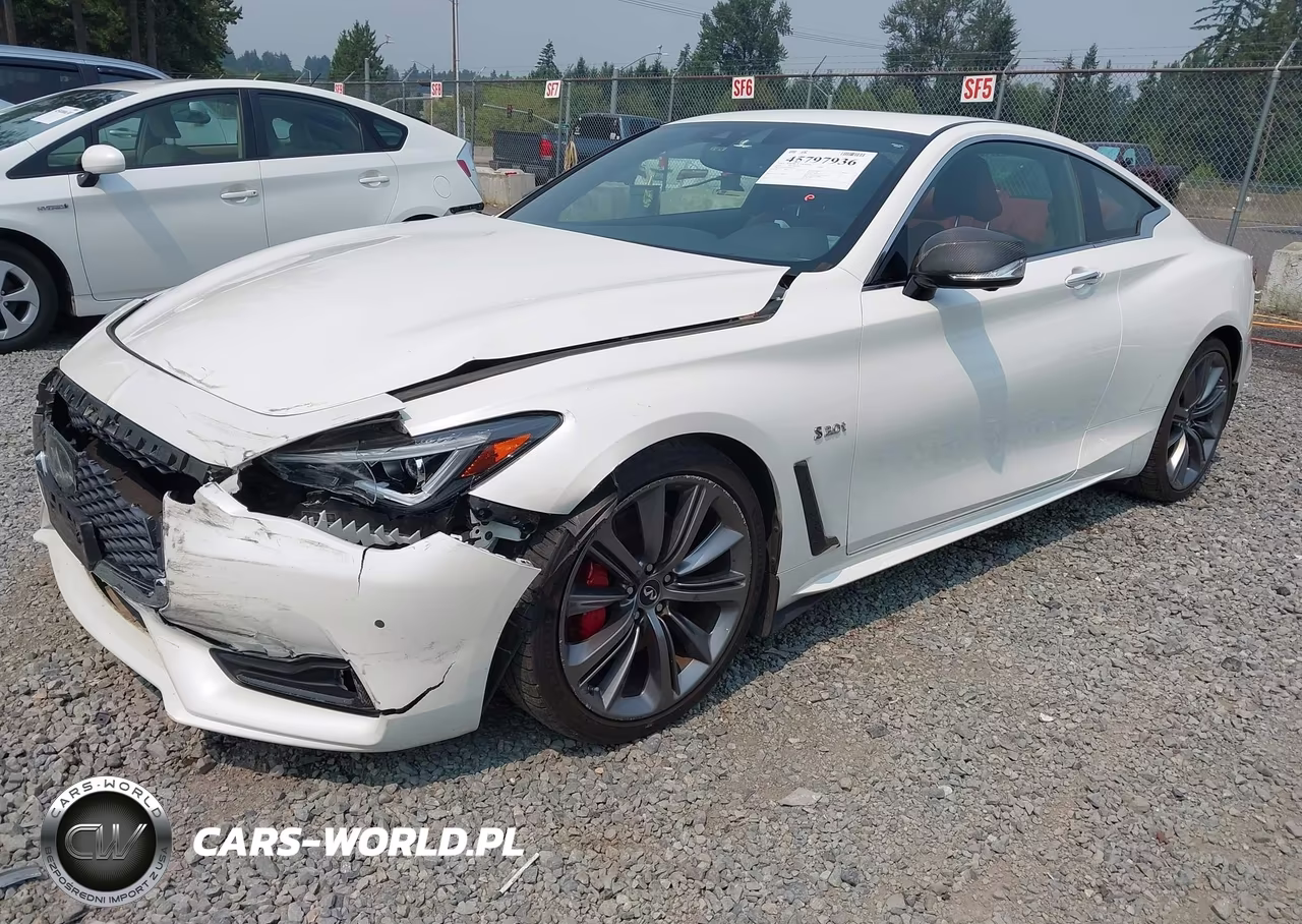 2018 Infiniti Q60 3.0T Red Sport 400 VIN:JN1FV7EK8JM530390 - 2