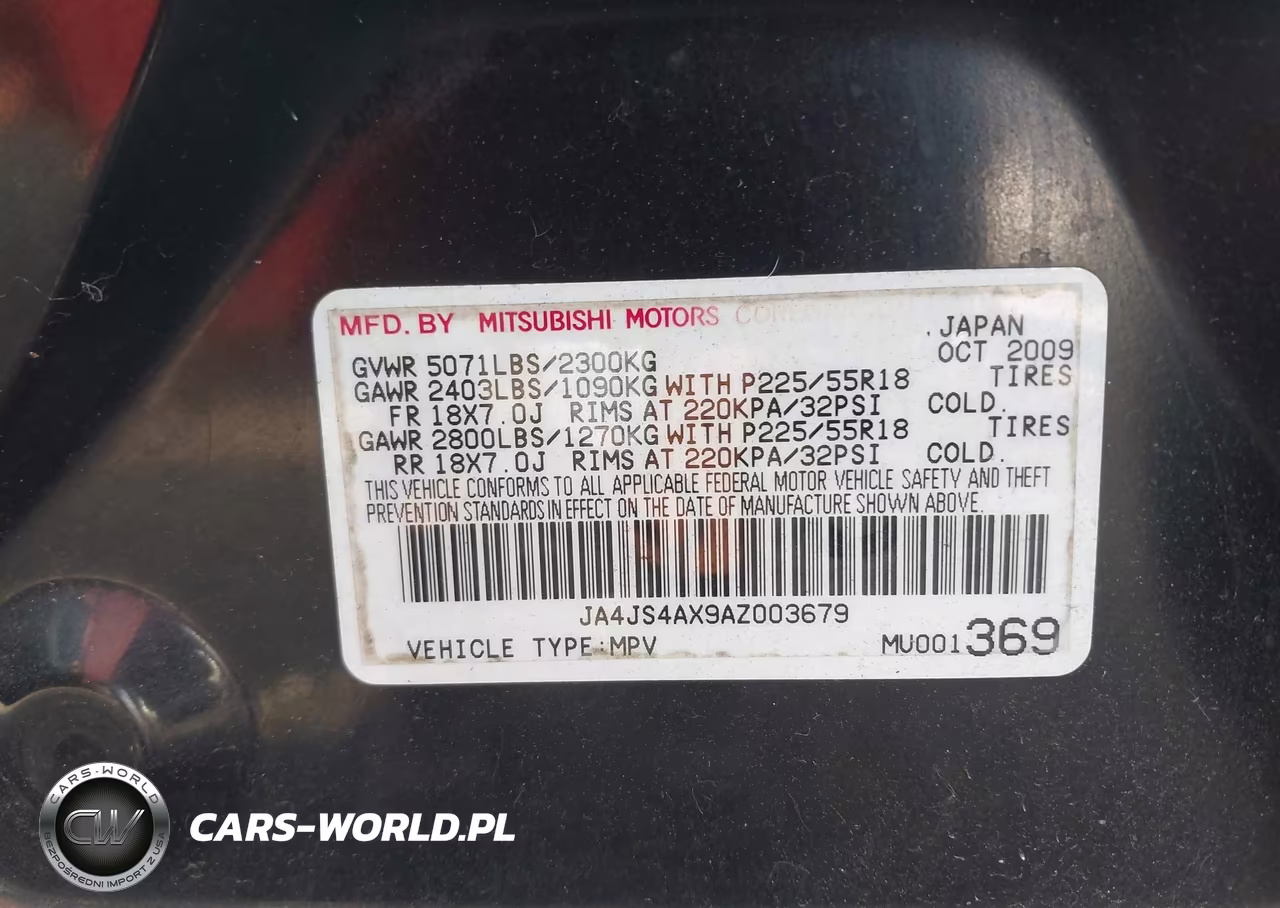 2010 Mitsubishi Outlander Xls VIN:JA4JS4AX9AZ003679 - 9