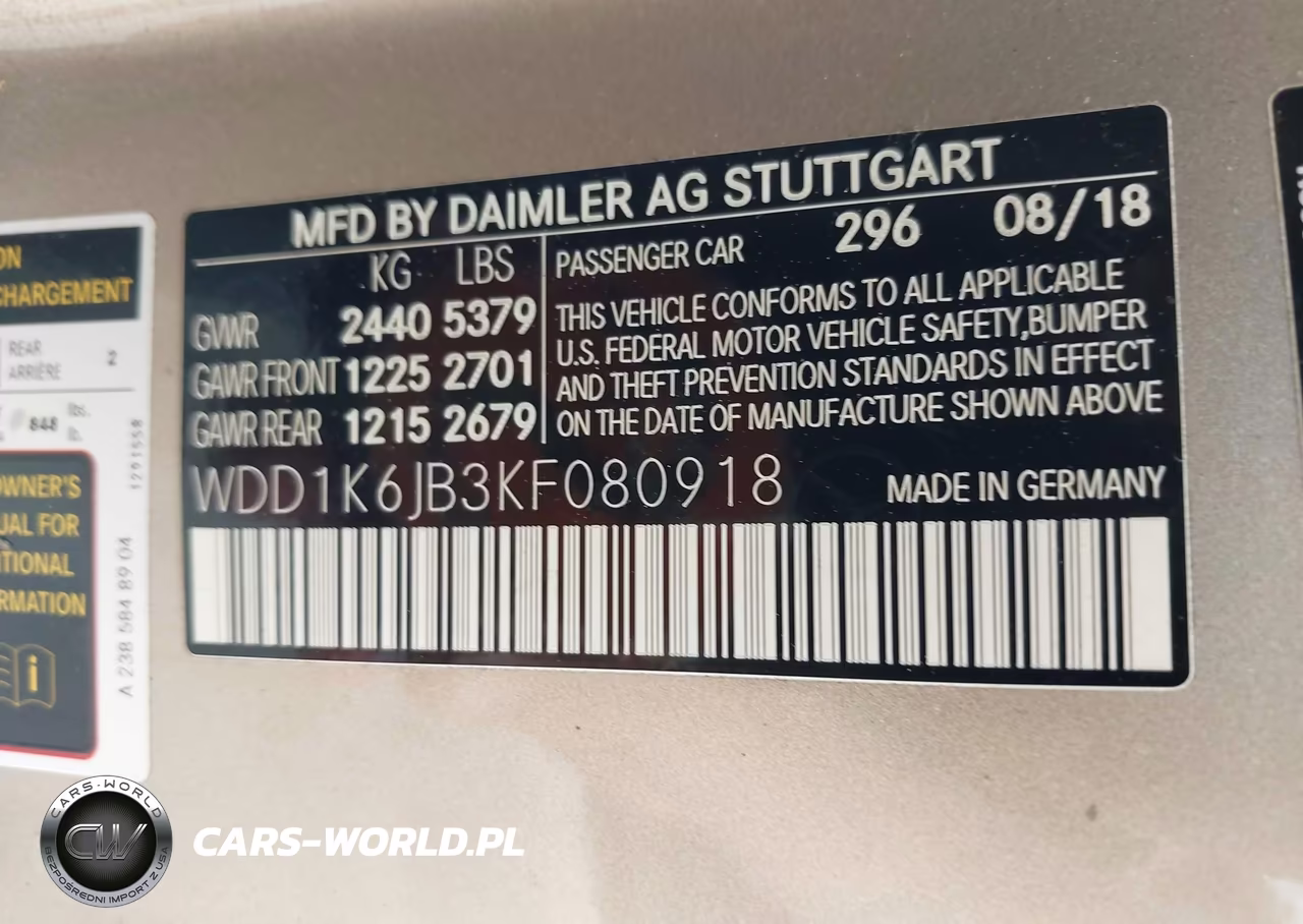 2019 Mercedes-Benz E 450 4Matic VIN:WDD1K6JB3KF080918 - 9
