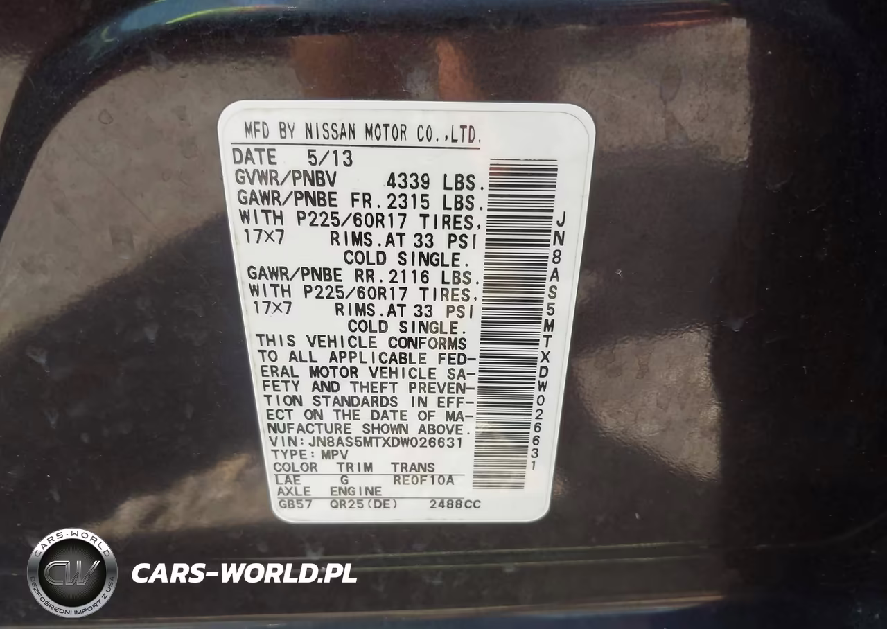 2013 Nissan Rogue Sv VIN:JN8AS5MTXDW026631 - 9