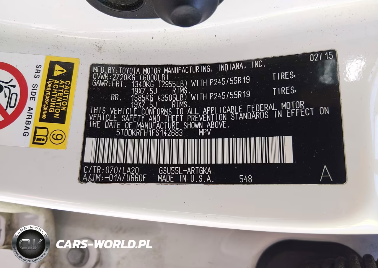 2015 Toyota Highlander Limited V6 VIN:5TDDKRFH1FS142683 - 9
