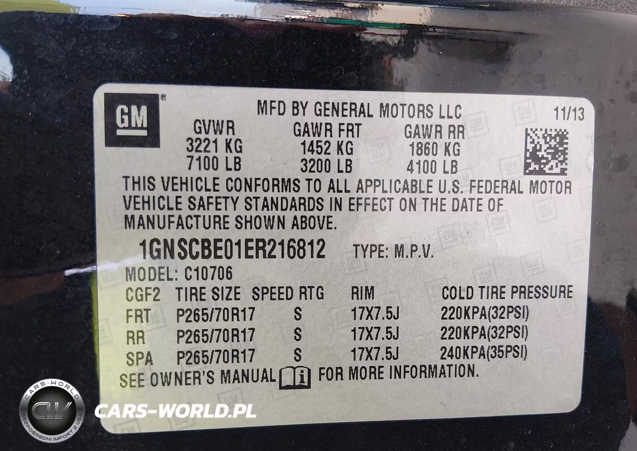 2014 Chevrolet Tahoe Lt VIN:1GNSCBE01ER216812 - 9