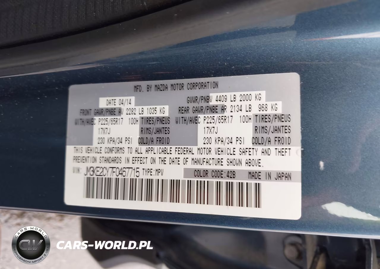 2015 Mazda Cx-5 Touring VIN:JM3KE2CY7F0467715 - 9