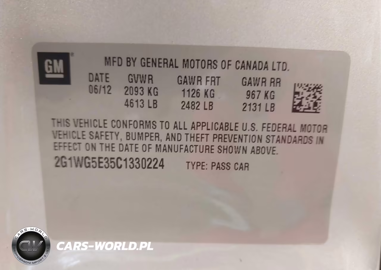 2012 Chevrolet Impala Lt VIN:2G1WG5E35C1330224 - 9