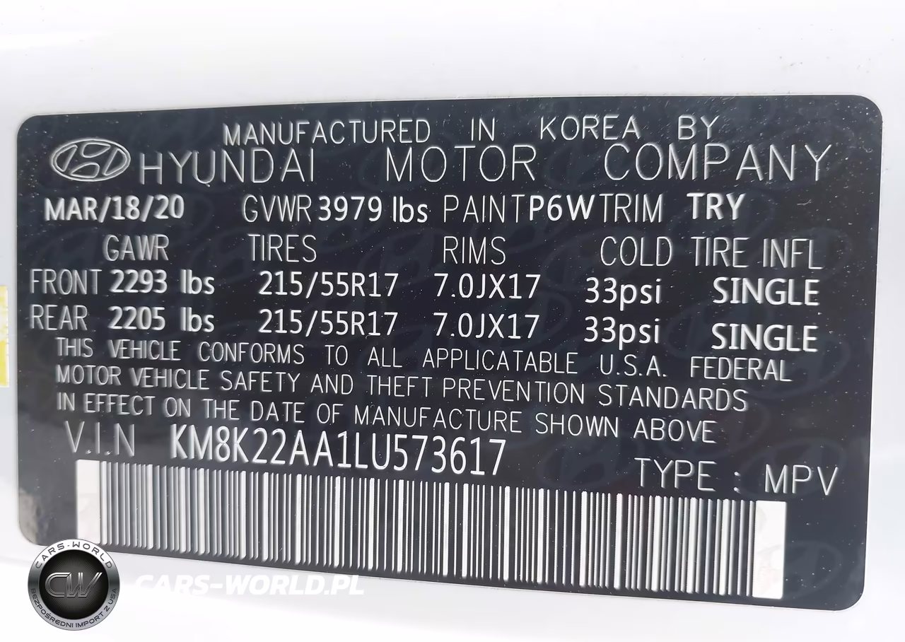 2020 Hyundai Kona Sel VIN:KM8K22AA1LU573617 - 9