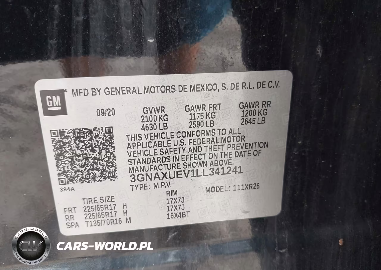 2020 Chevrolet Equinox Awd Lt 1.5L Turbo VIN:3GNAXUEV1LL341241 - 9