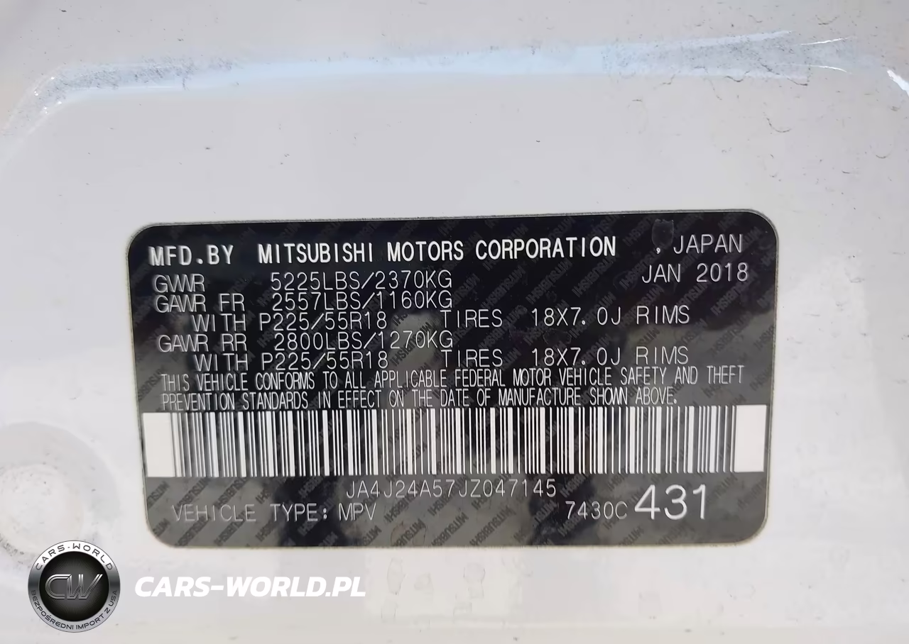 2018 Mitsubishi Outlander Phev Sel VIN:JA4J24A57JZ047145 - 9