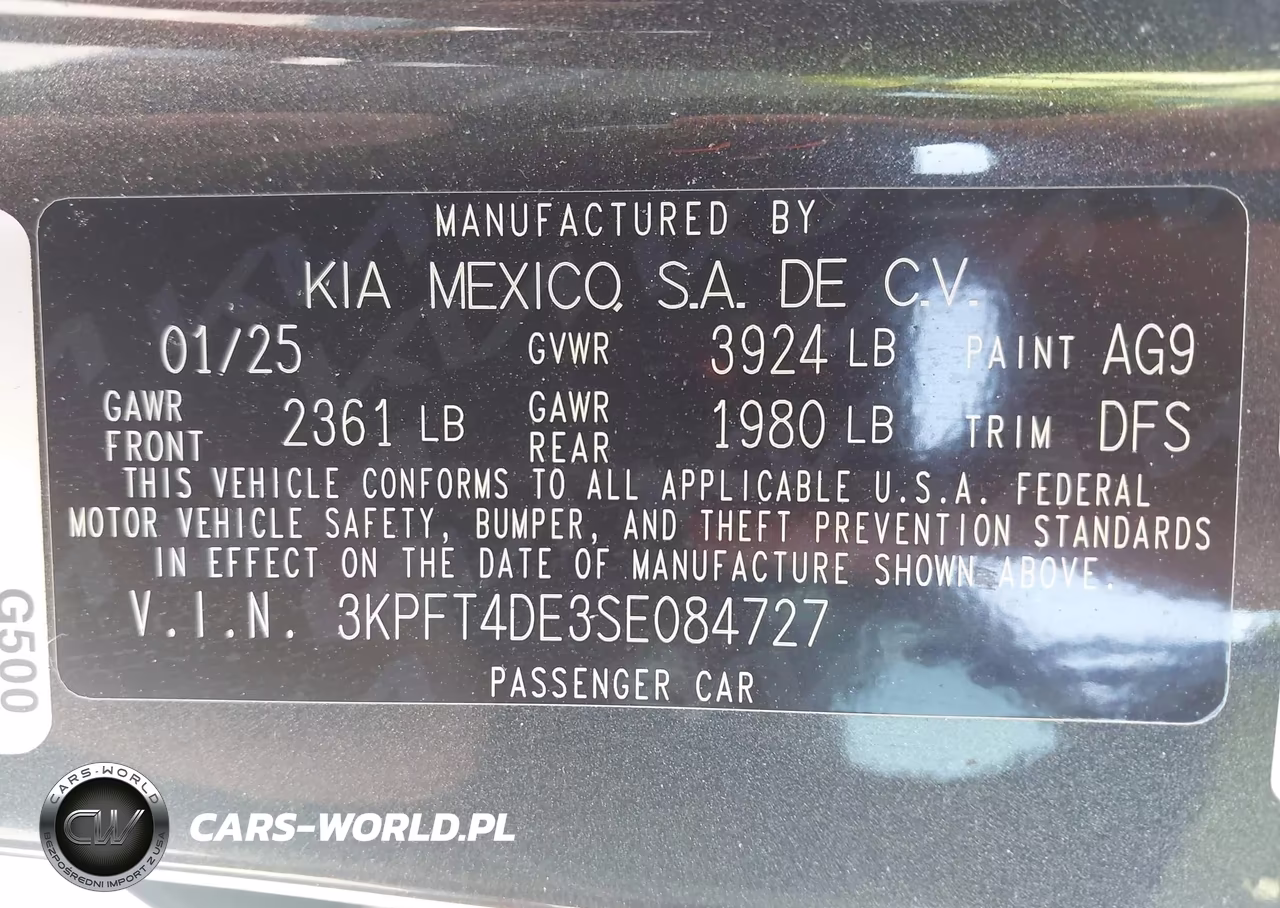 2025 Kia K4 Lxs VIN:3KPFT4DE3SE084727 - 9