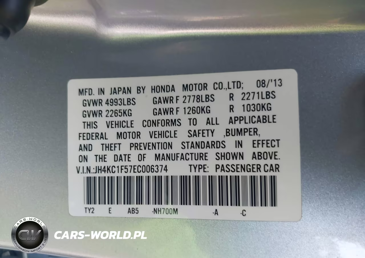 2014 Acura Rlx VIN:JH4KC1F57EC006374 - 9