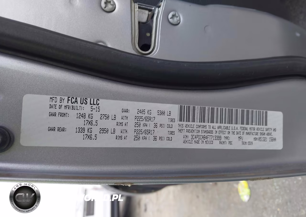 2015 Dodge Journey American Value Pkg VIN:3C4PDCAB4FT713399 - 9