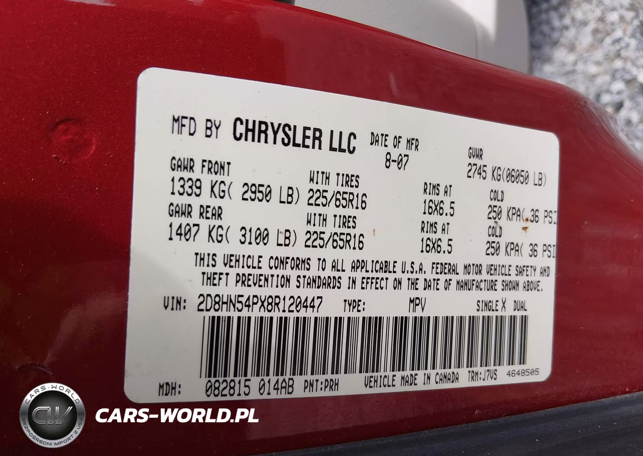 2008 Dodge Grand Caravan Sxt VIN:2D8HN54PX8R120447 - 9