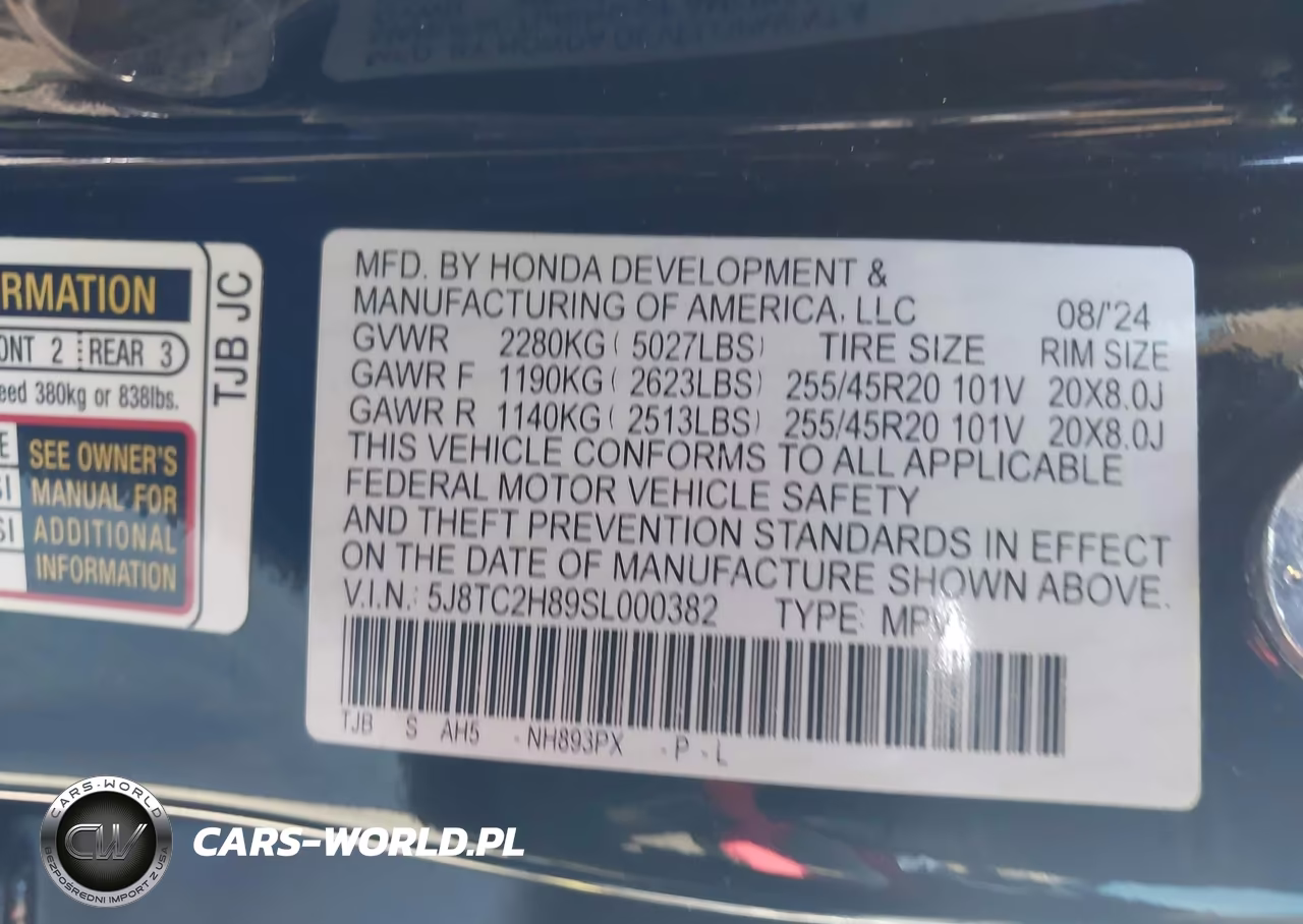 2025 Acura Rdx A-Spec Advance VIN:5J8TC2H89SL000382 - 9