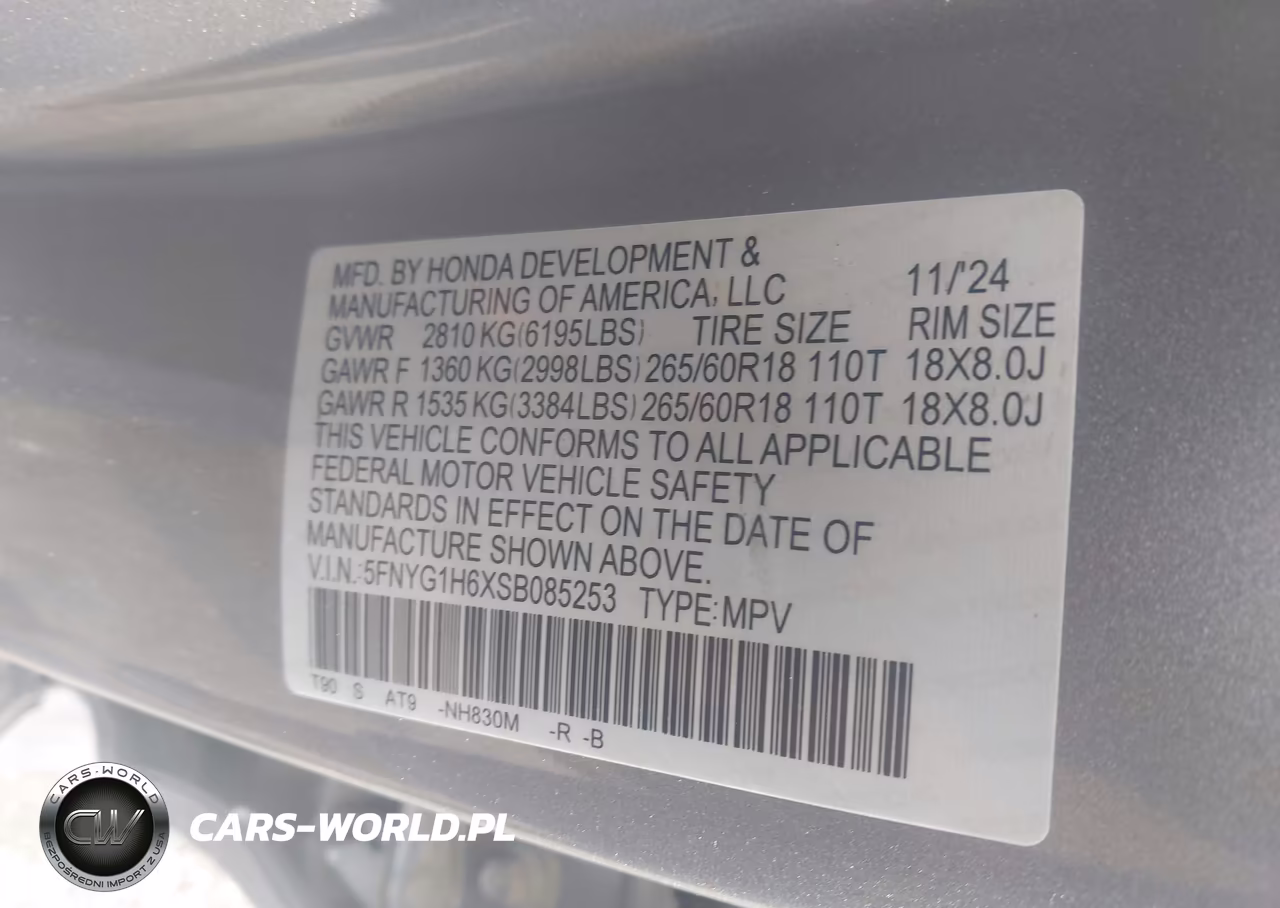 2025 Honda Pilot Trailsport VIN:5FNYG1H6XSB085253 - 9