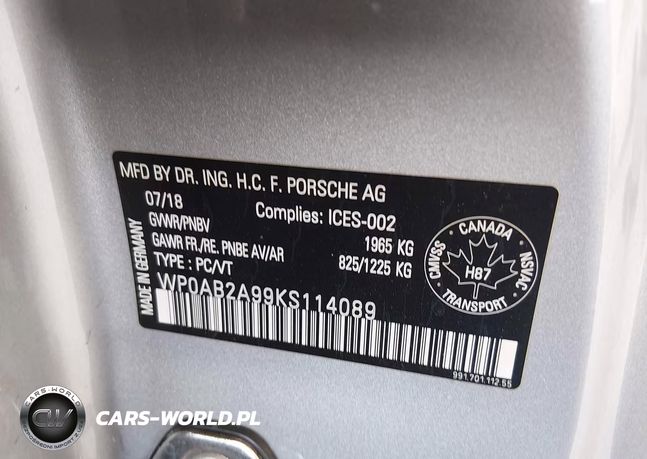 2019 Porsche 911 Carrera 4 Gts-Carrera 4S-Carrera Gts-Carrera S VIN:WP0AB2A99KS114089 - 9