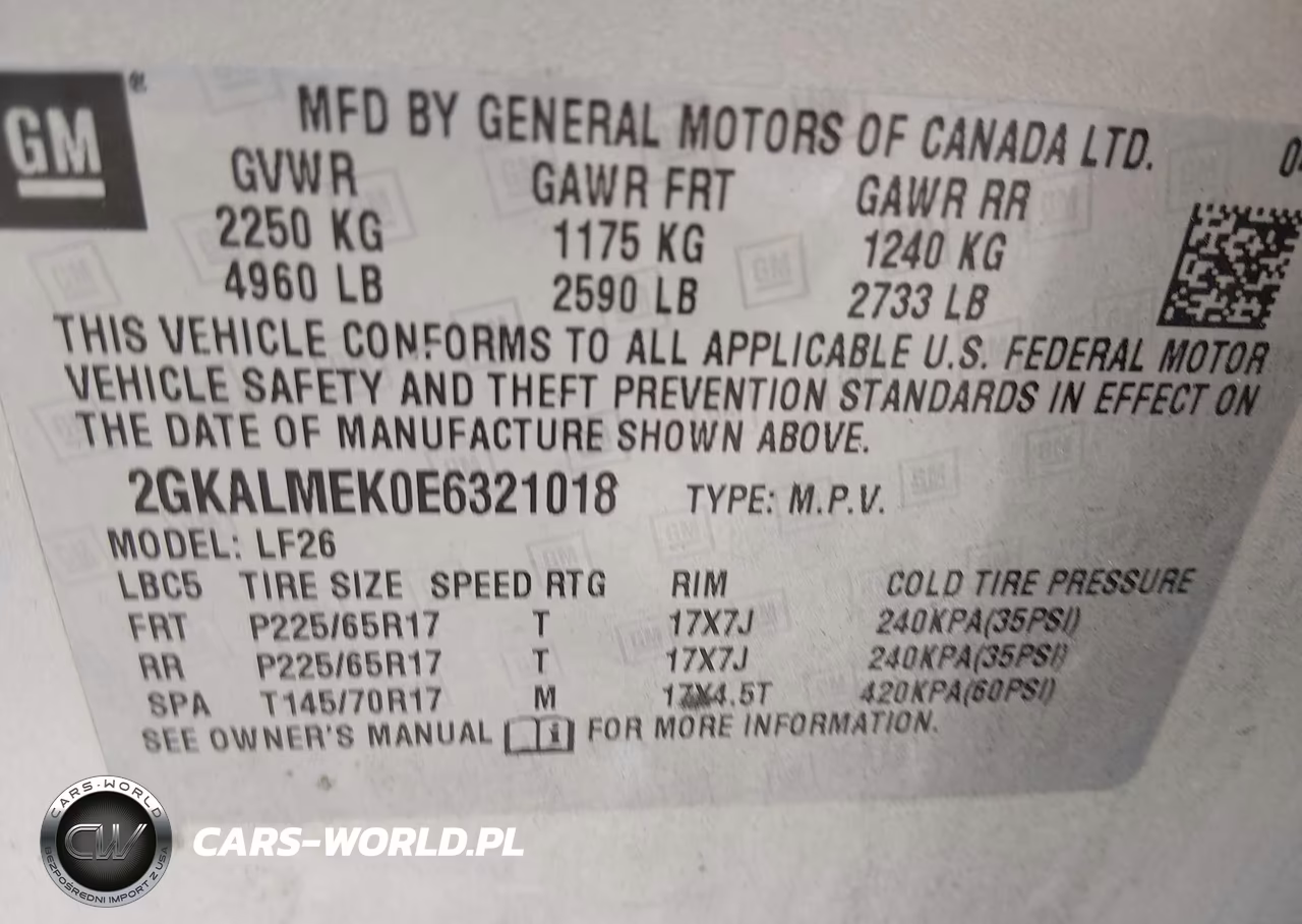 2014 GMC Terrain Sle-1 VIN:2GKALMEK0E6321018 - 9