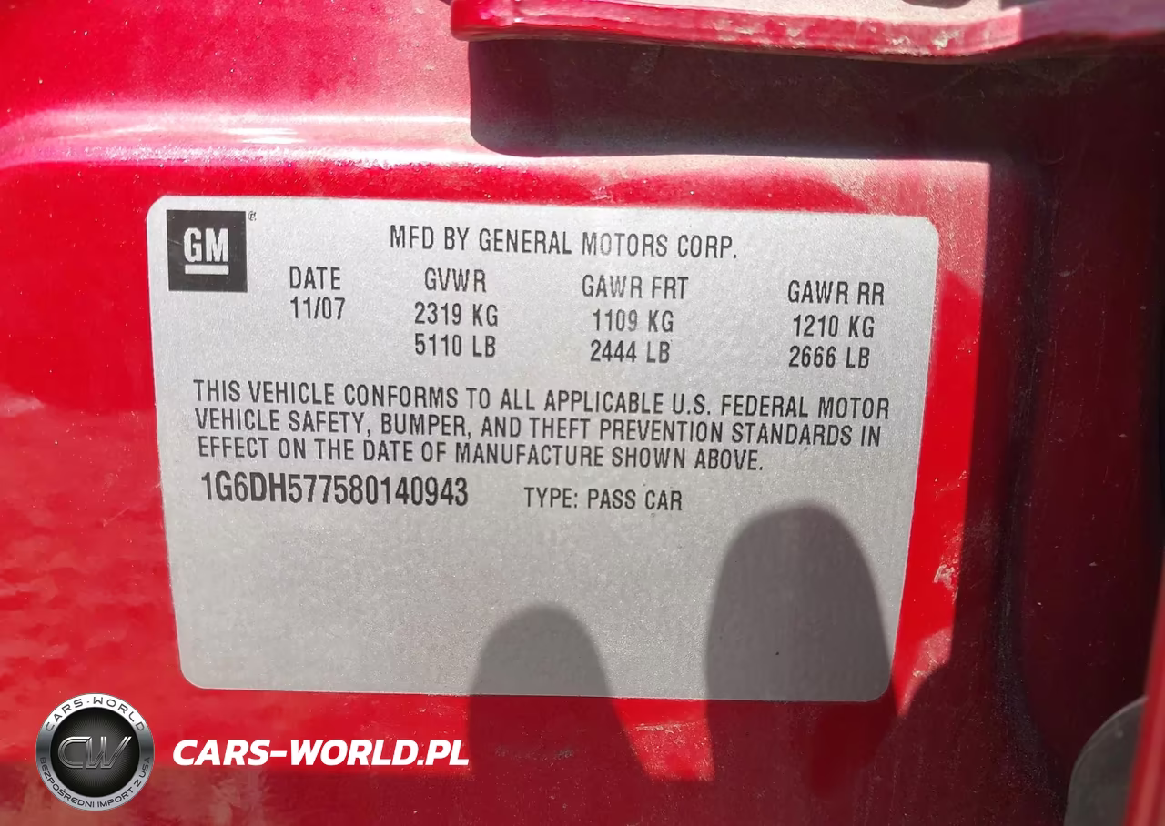 2008 Cadillac Cts Awd W-1Sa VIN:1G6DH577580140943 - 9