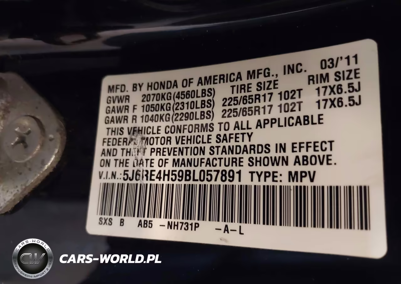 2011 Honda Cr-V Ex VIN:5J6RE4H59BL057891 - 9