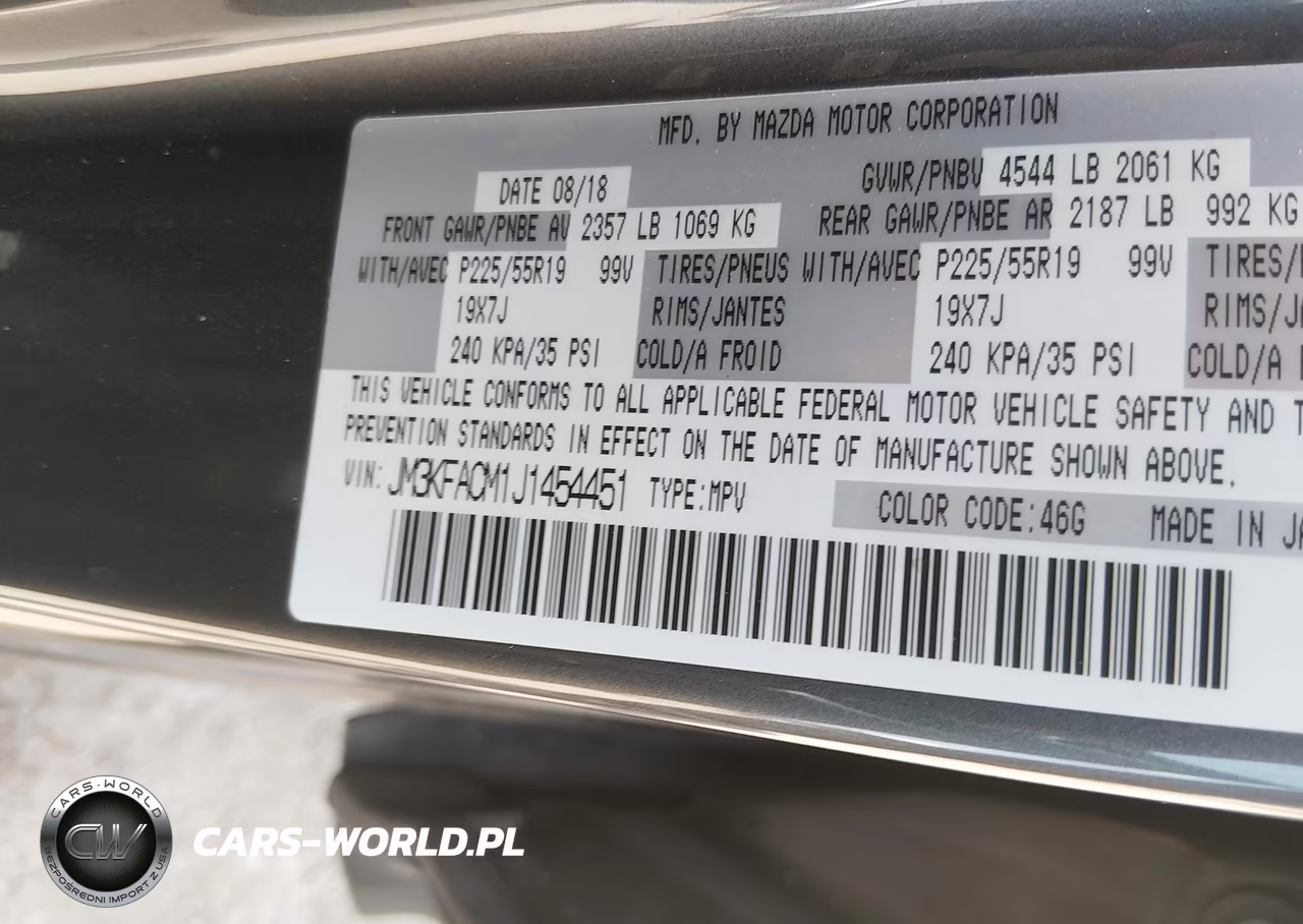 2018 Mazda Cx-5 Touring VIN:JM3KFACM1J1454451 - 9