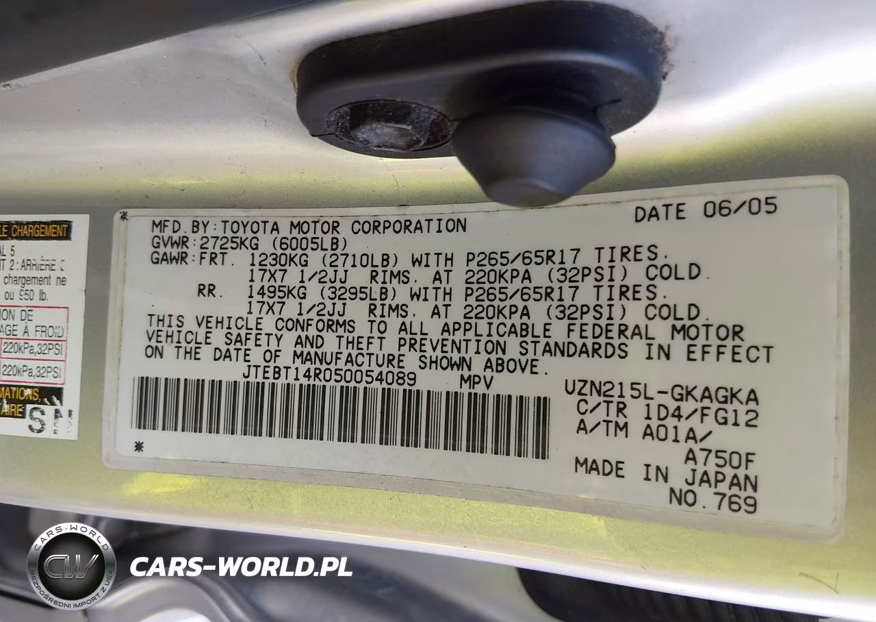 2005 Toyota 4Runner Sr5 VIN:JTEBT14R050054089 - 9