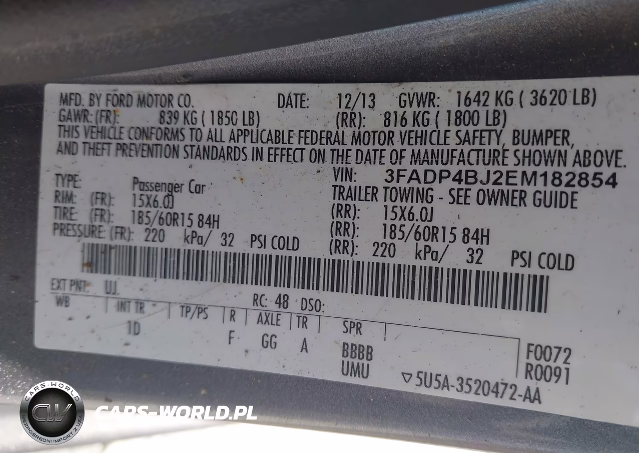 2014 Ford Fiesta Se VIN:3FADP4BJ2EM182854 - 9