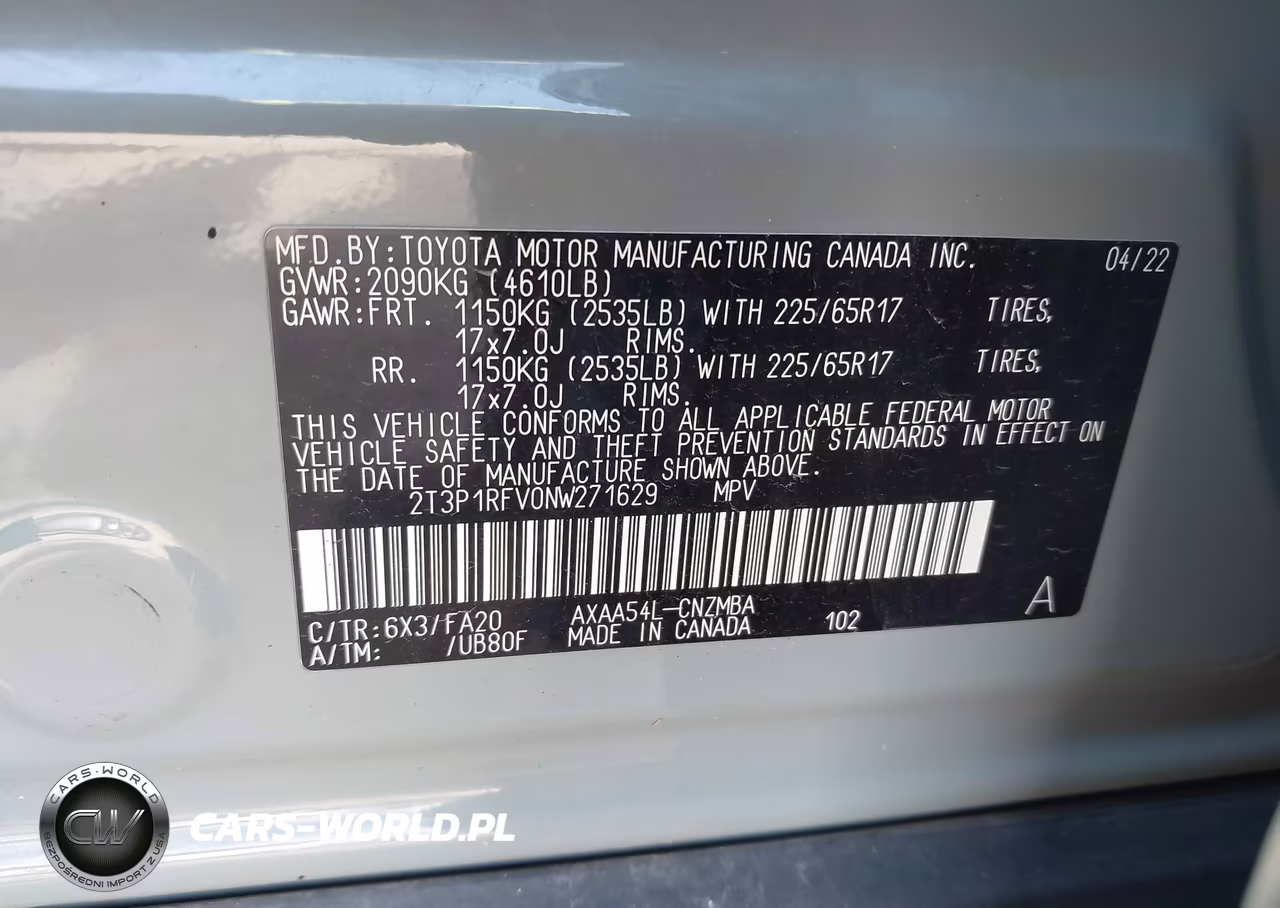 2022 Toyota Rav4 Xle VIN:2T3P1RFV0NW271629 - 9