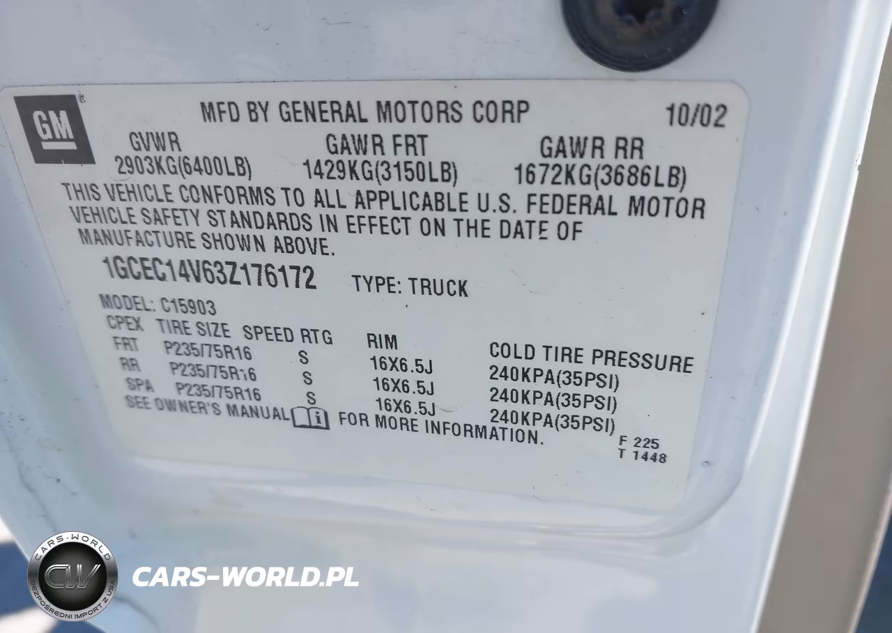 2003 Chevrolet Silverado 1500 VIN:1GCEC14V63Z176172 - 9