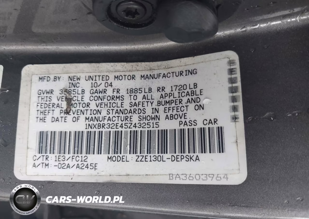 2005 Toyota Corolla S VIN:1NXBR32E45Z432515 - 9