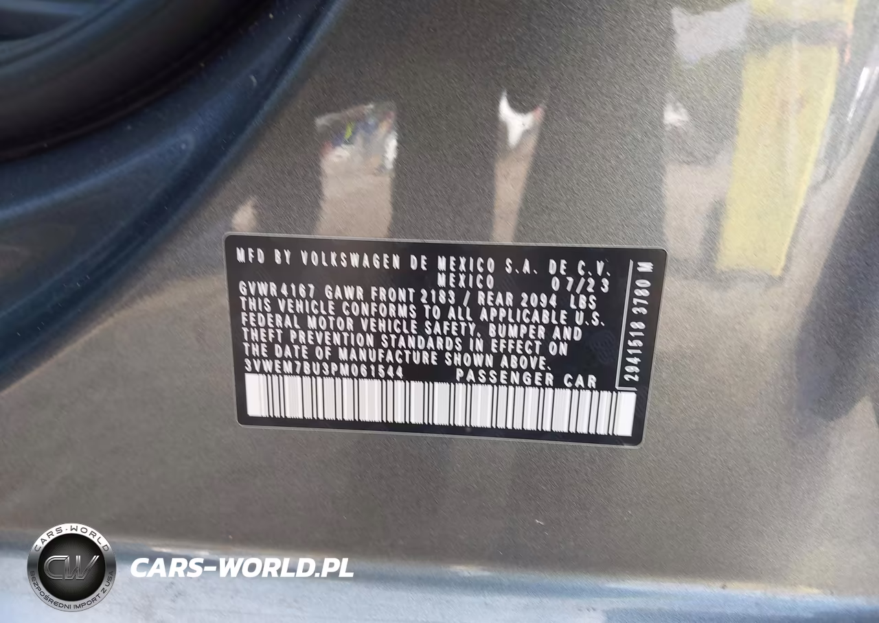 2023 Volkswagen Jetta 1.5T Se VIN:3VWEM7BU3PM061544 - 9