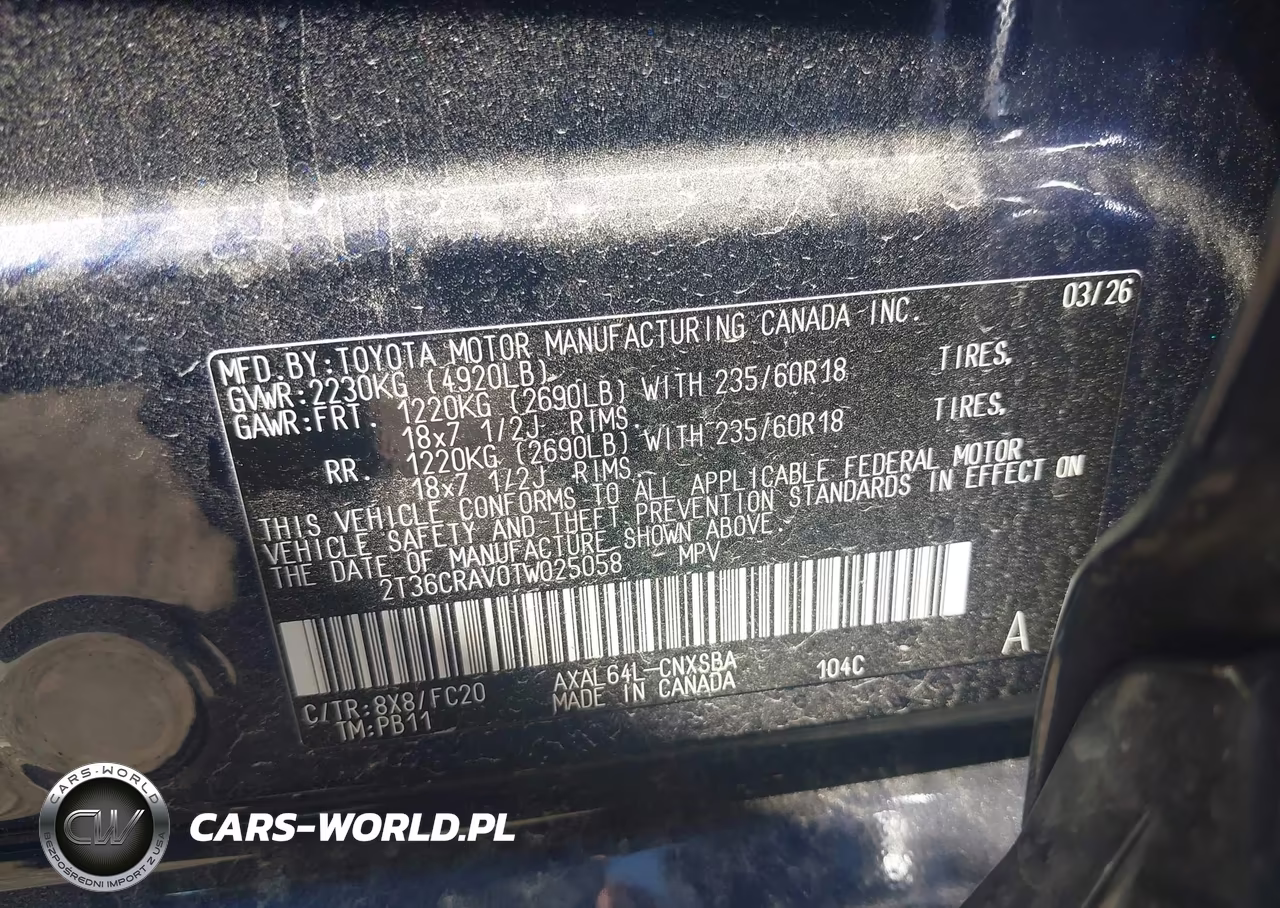 2026 Toyota Rav4 Se VIN:2T36CRAV0TW025058 - 9
