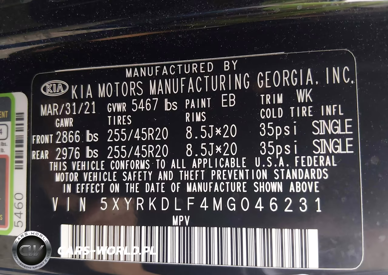 2021 Kia Sorento Sx VIN:5XYRKDLF4MG046231 - 9