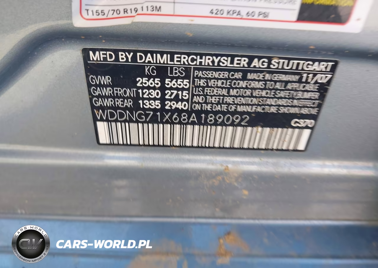 2008 Mercedes-Benz S 550 VIN:WDDNG71X68A189092 - 9