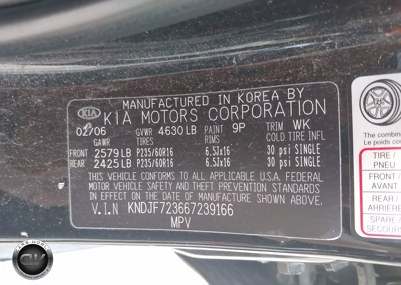 2006 Kia Sportage Ex V6-Lx V6 VIN:KNDJF723667239166 - 9