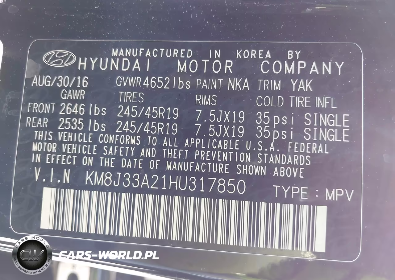 2017 Hyundai Tucson Limited VIN:KM8J33A21HU317850 - 9