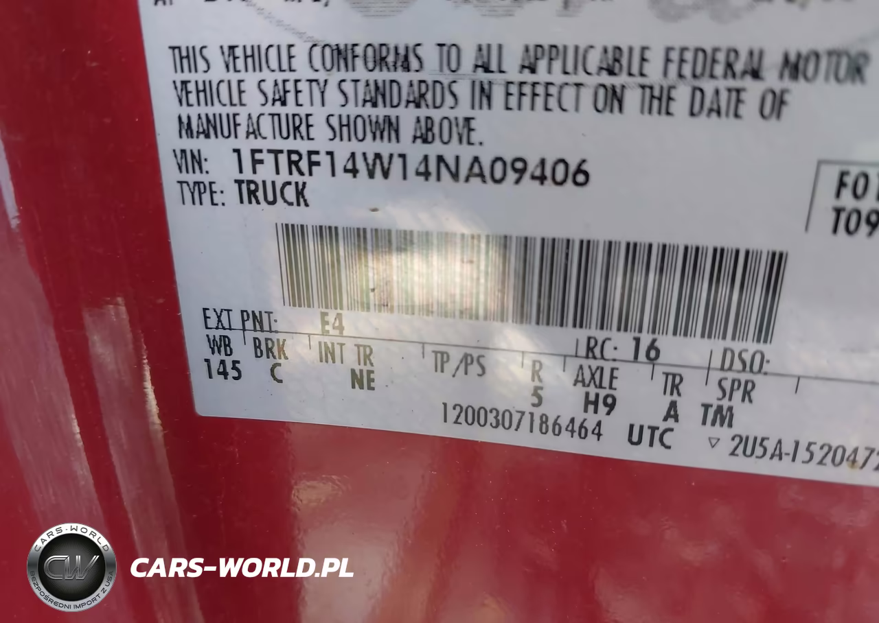 2004 Ford F-150 Stx-Xl-Xlt VIN:1FTRF14W14NA09406 - 9