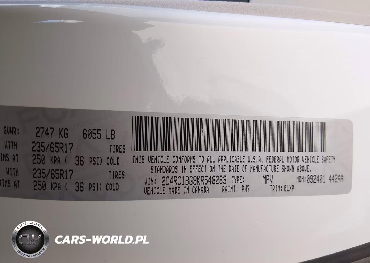 2019 Chrysler Pacifica Touring L VIN:2C4RC1BG9KR548263 - 9