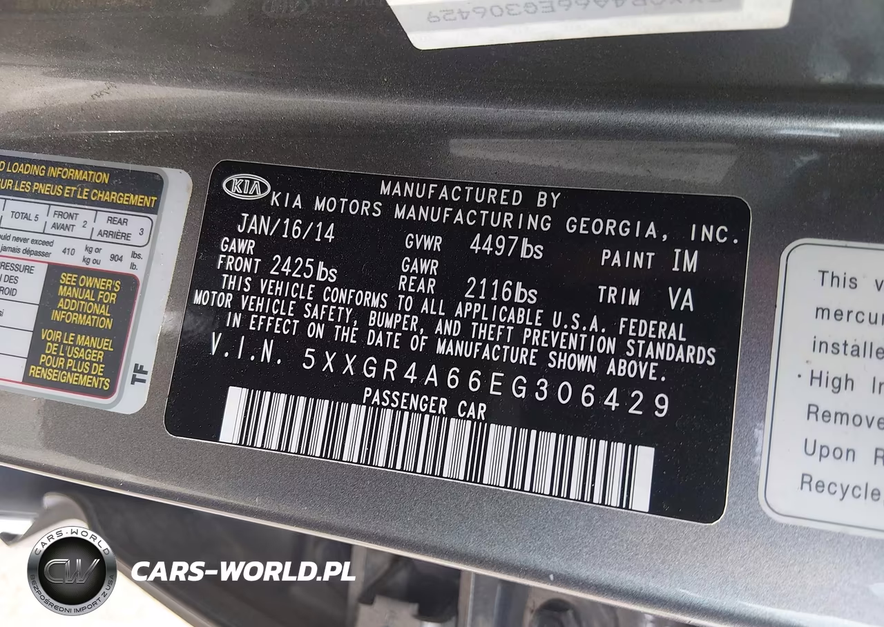 2014 Kia Optima Sxl Turbo VIN:5XXGR4A66EG306429 - 9