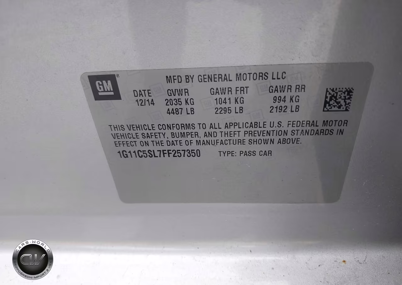 2015 Chevrolet Malibu 1Lt VIN:1G11C5SL7FF257350 - 9
