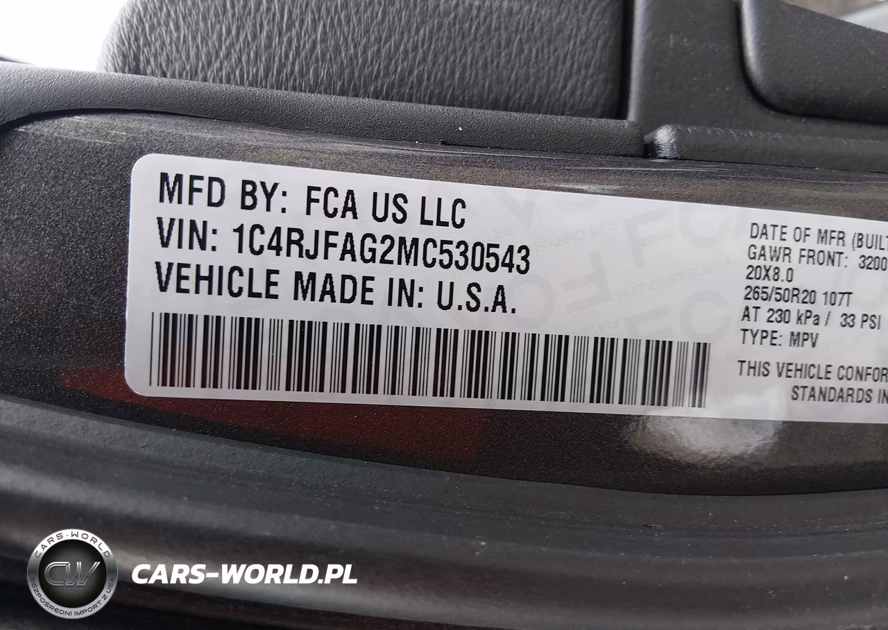 2021 Jeep Grand Cherokee Laredo X 4X4 VIN:1C4RJFAG2MC530543 - 9