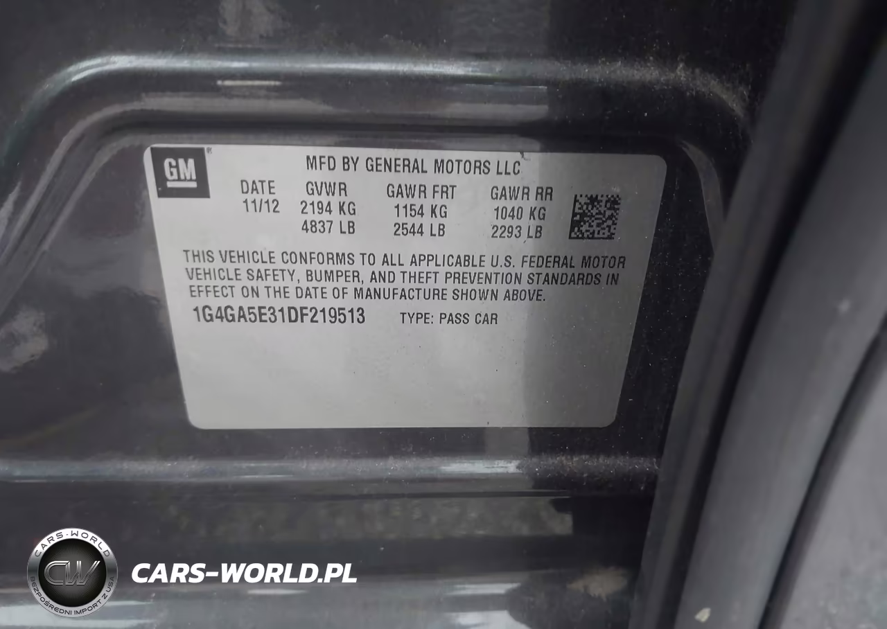 2013 BUICK LACROSSE VIN:1G4GA5E31DF219513 - 9