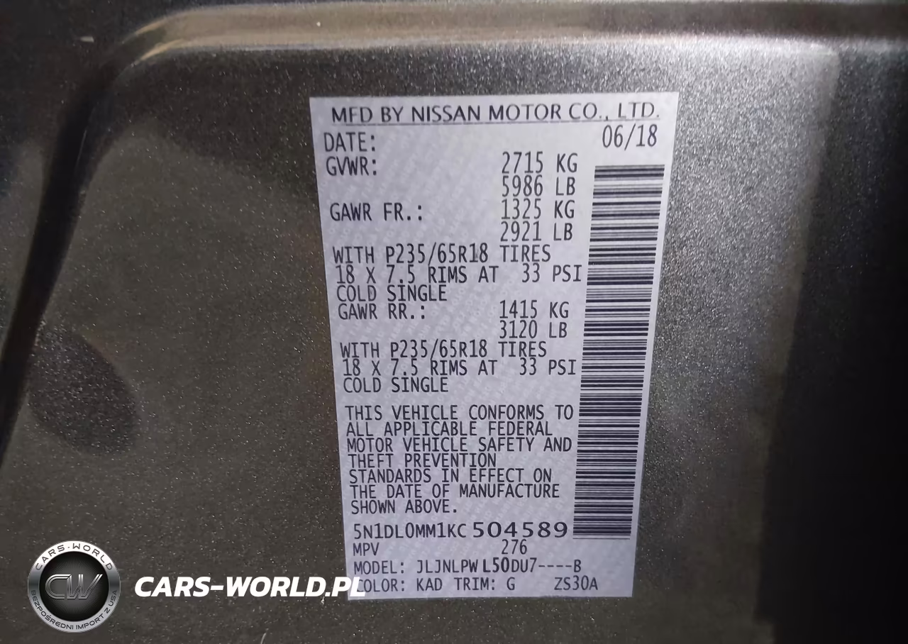 2019 Infiniti Qx60 Pure VIN:5N1DL0MM1KC504589 - 9