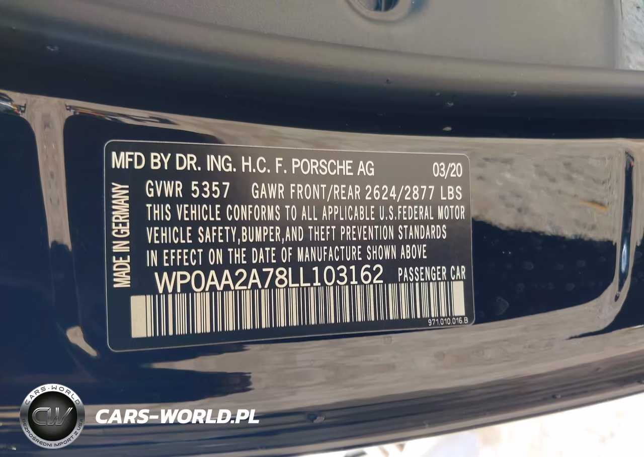 2020 Porsche Panamera 4 VIN:WP0AA2A78LL103162 - 9