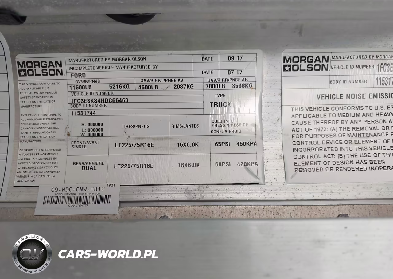 2017 Ford E-350 Stripped VIN:1FC3E3KS4HDC66463 - 9