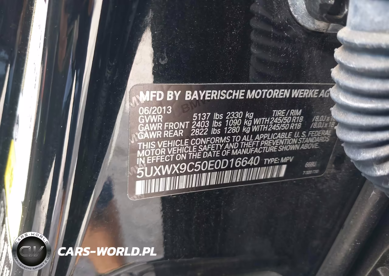 2014 BMW X3 xDrive28I VIN:5UXWX9C50E0D16640 - 9