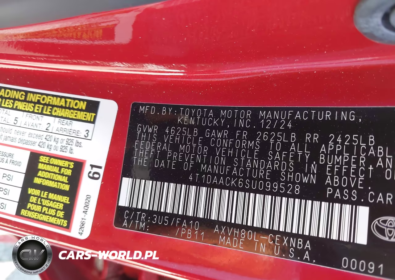 2025 Toyota Camry Le VIN:4T1DAACK6SU099528 - 9