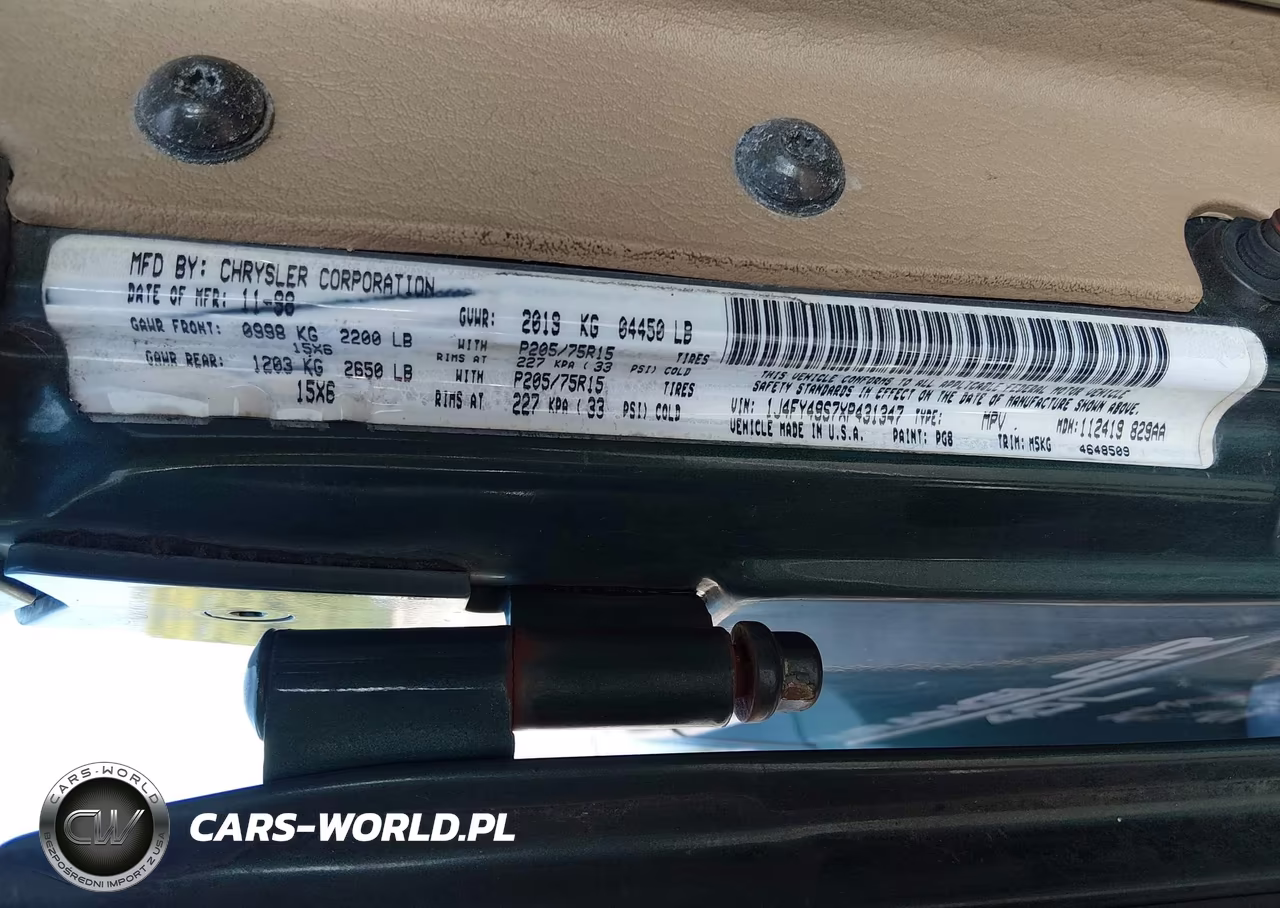 1999 Jeep Wrangler Sahara VIN:1J4FY49S7XP431347 - 9